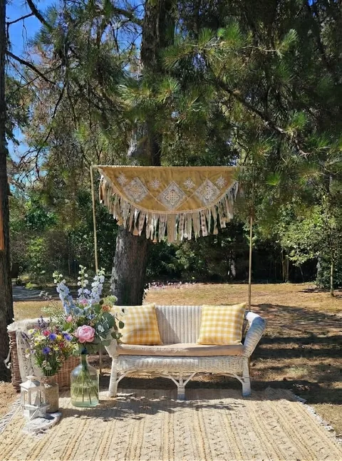 Arche bohème décorée