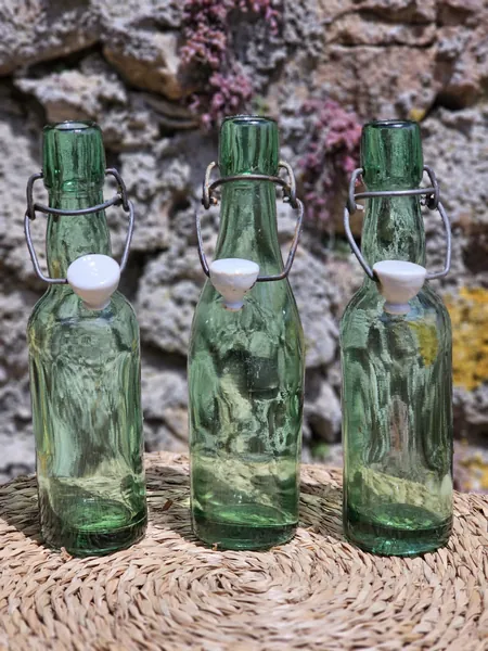 Soliflore vert bouteille