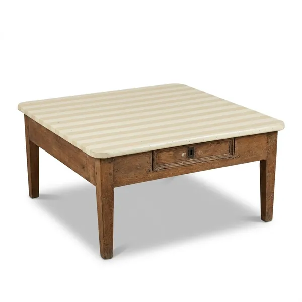 Grande Table basse à rayures